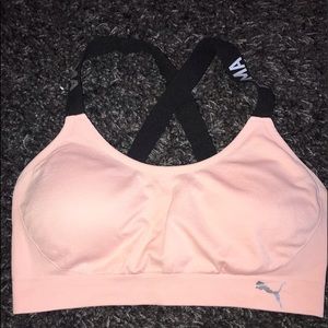 light pink sports bra